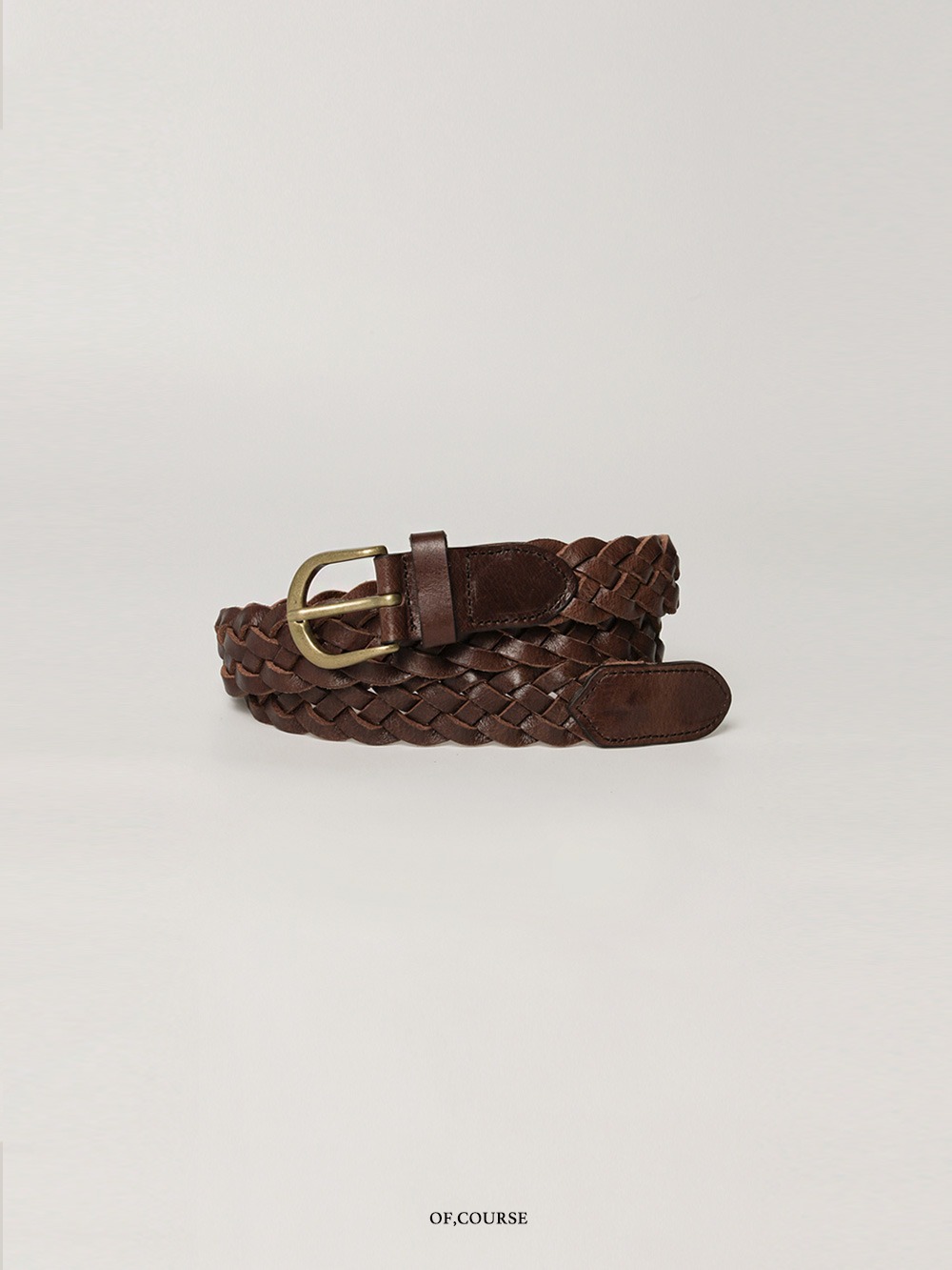 Twist Leather Belt (brown)