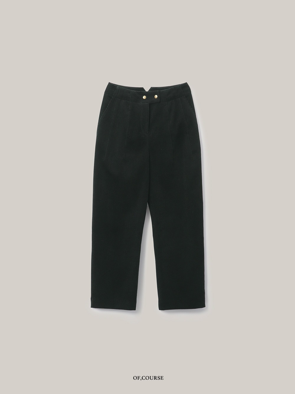 Corduroy Round Pants (khaki)