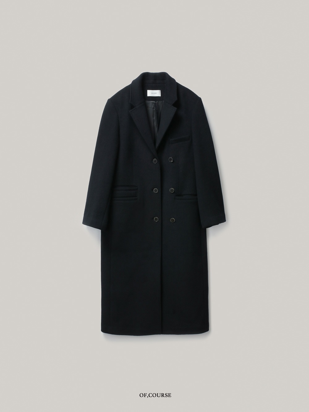 Double Buttoned Coat (black)