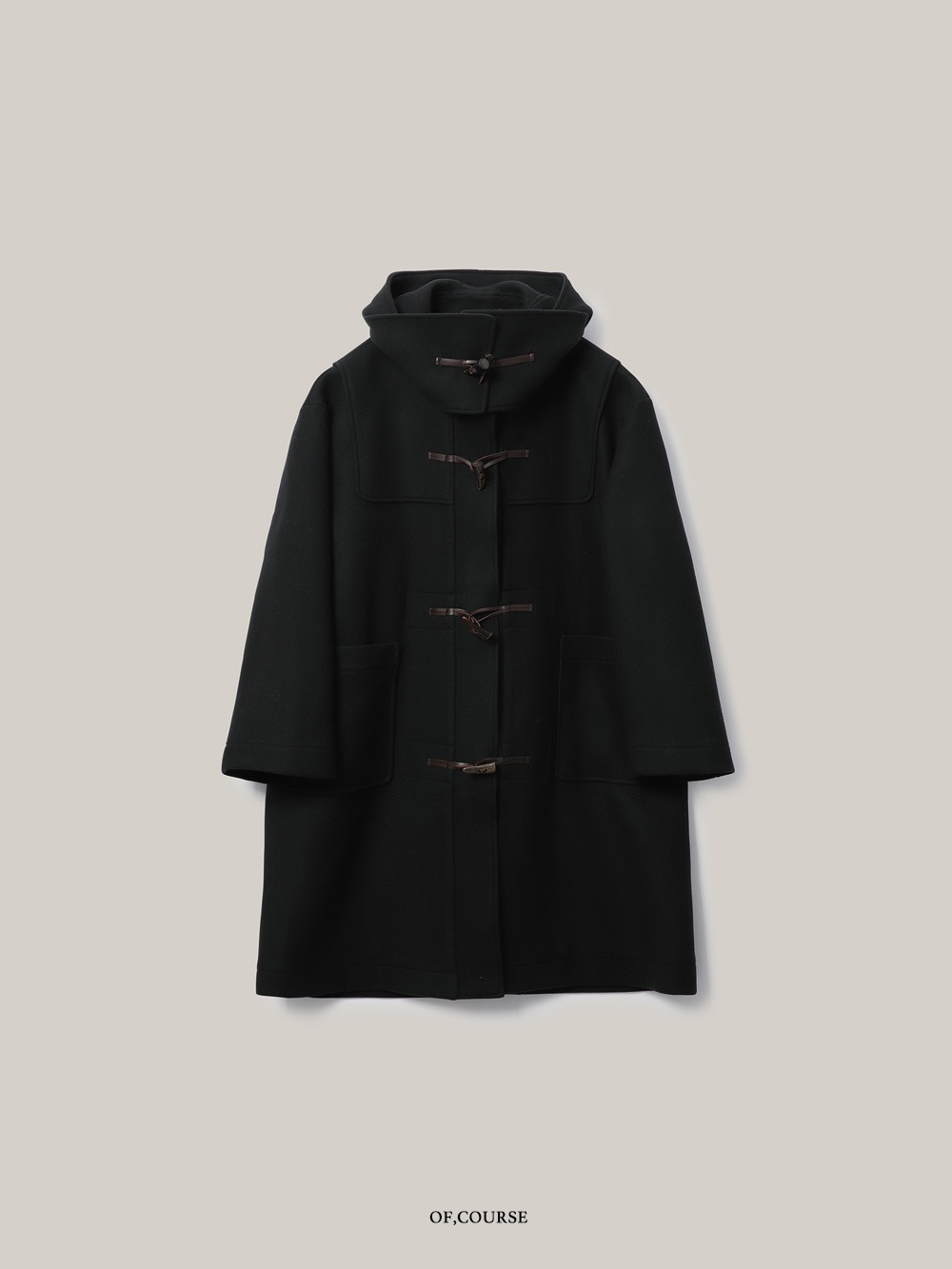 Oversize Vintage Duffle Coat (dark khaki)