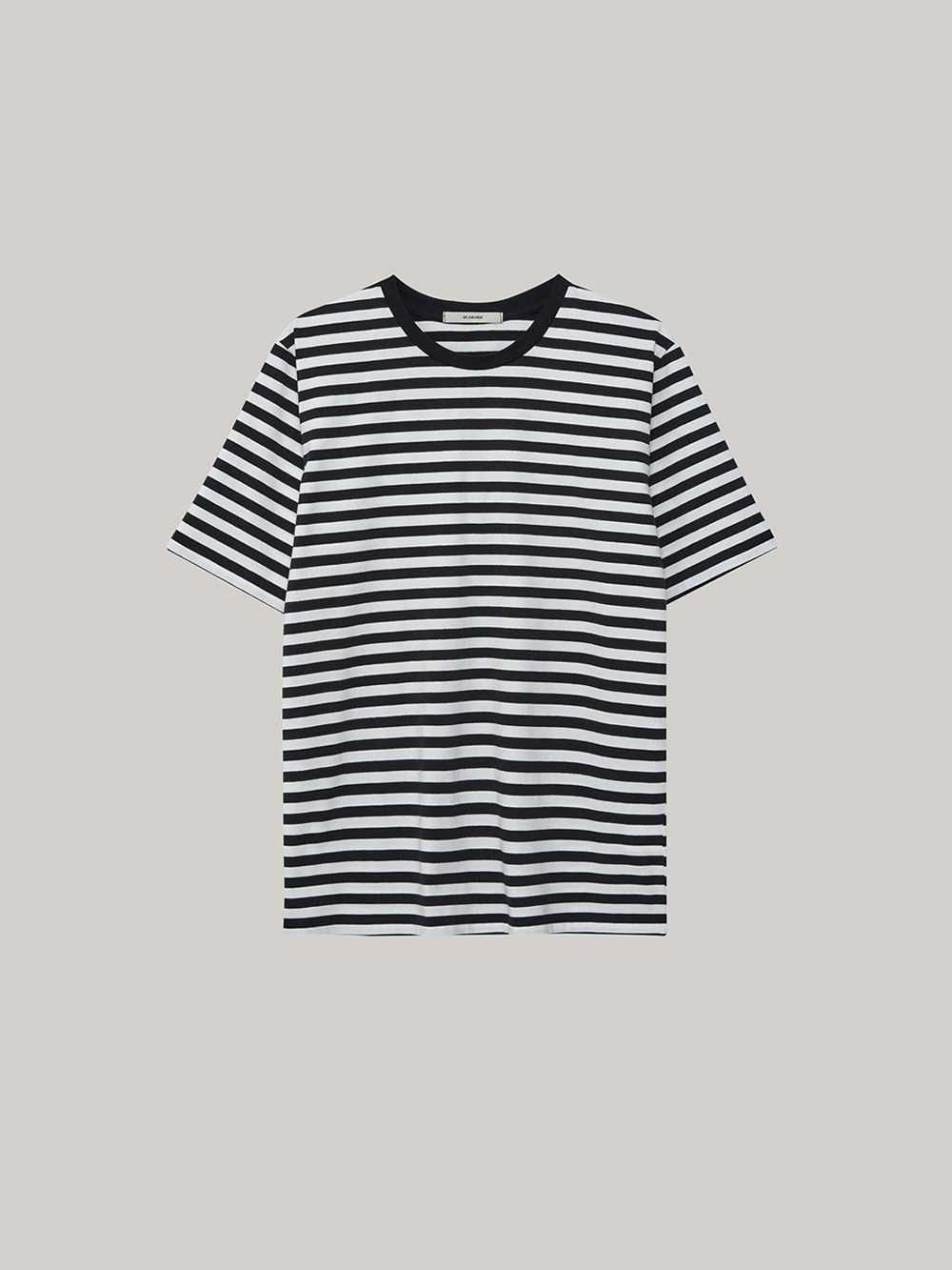 Classic Stripe T-shirt (ivory&amp;black stripe)