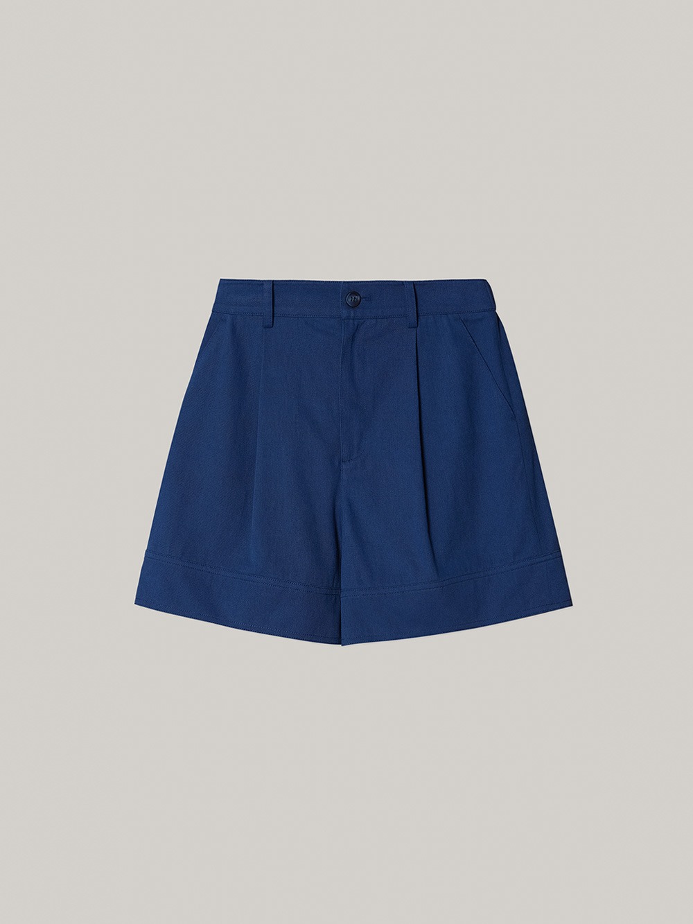 Ease Pleats Shorts (vintage blue)