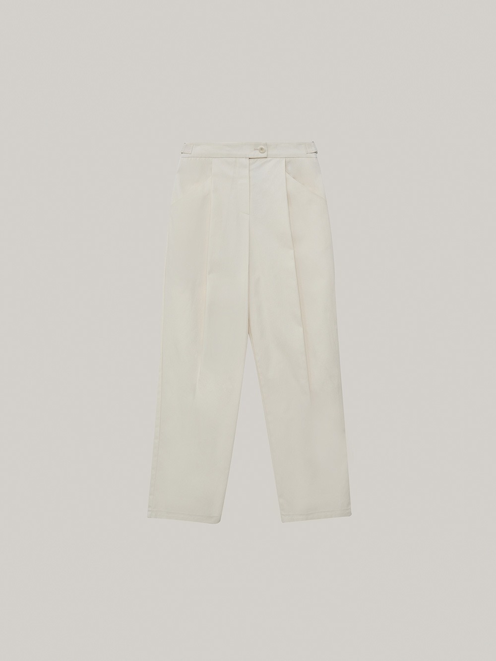 Rounded Tuck Pants (ivory)