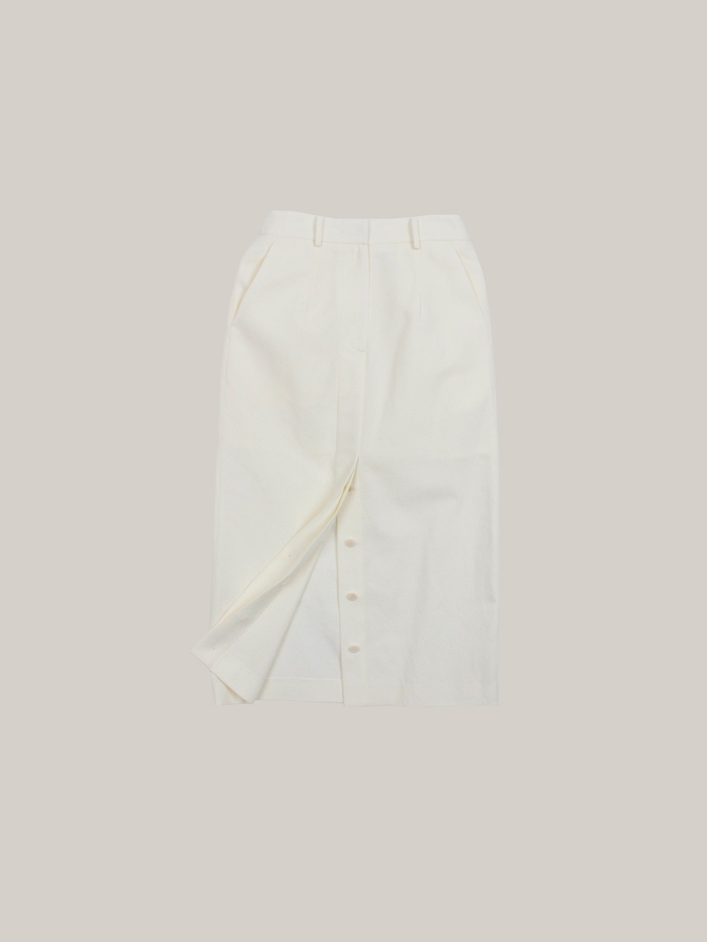 Button-on Skirt (ivory)