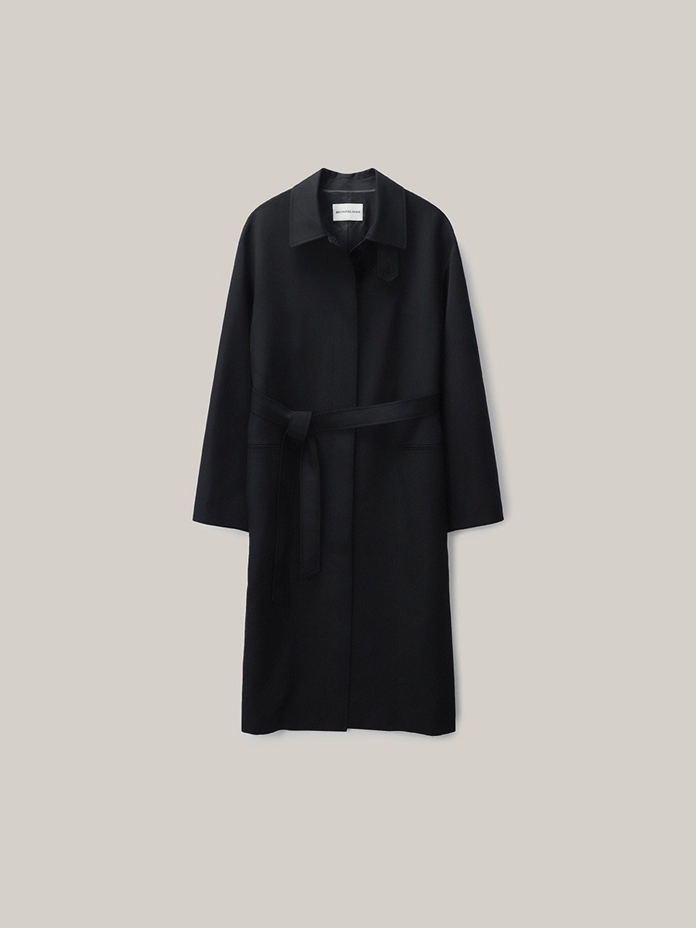 Belted Mac Trench Coat (black)