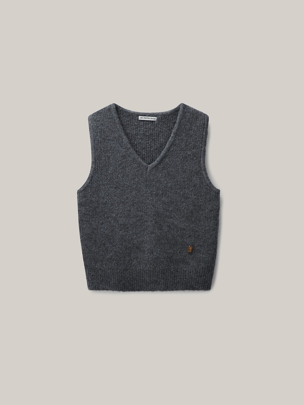 Brushed Knit Vest (gray)