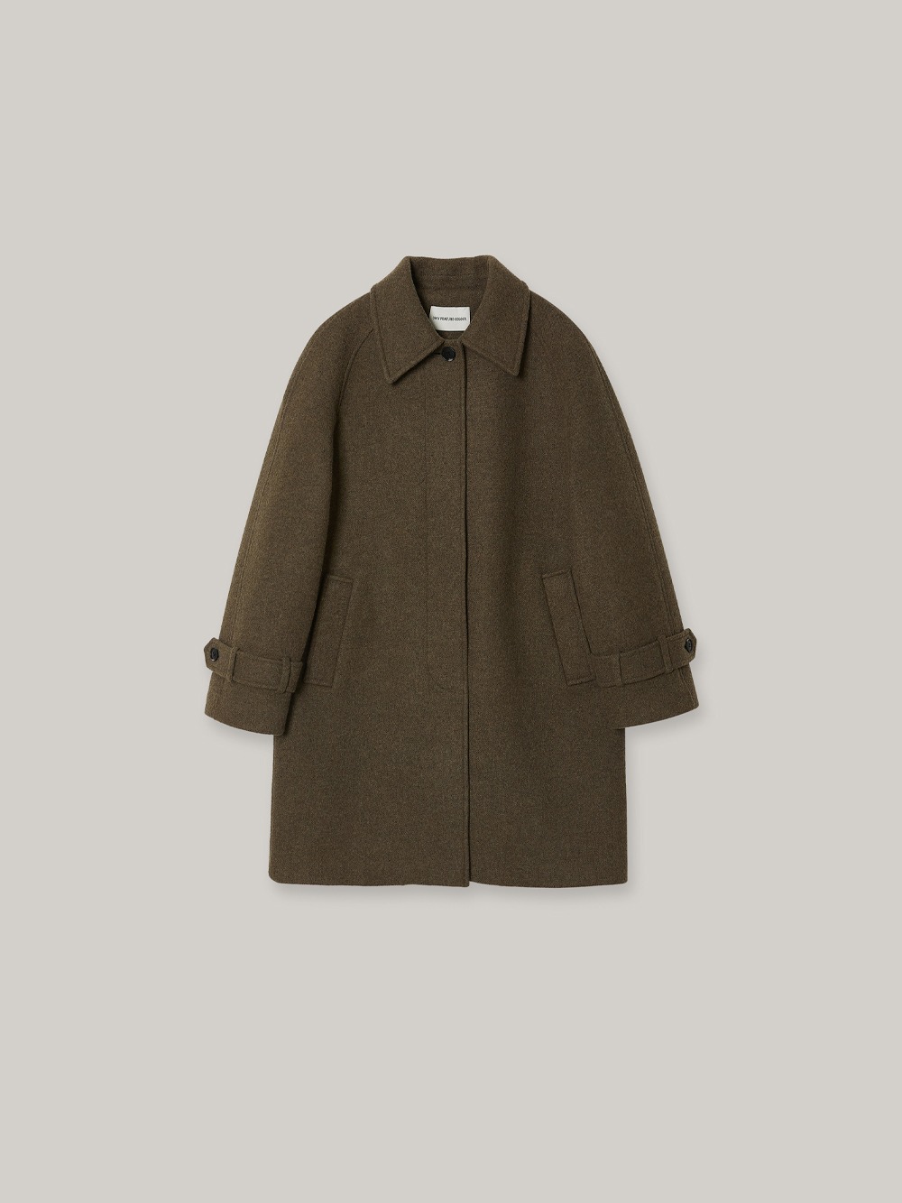 Raglan Sleeve Half Coat (khaki brown)