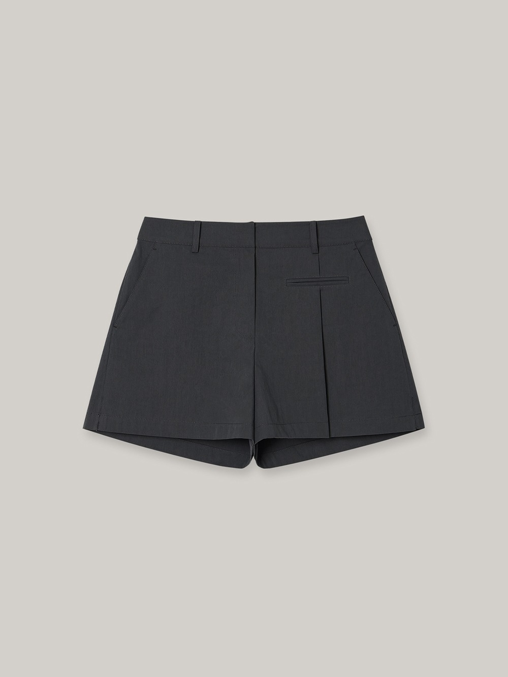 Tuck Pocket Shorts (charcoal)